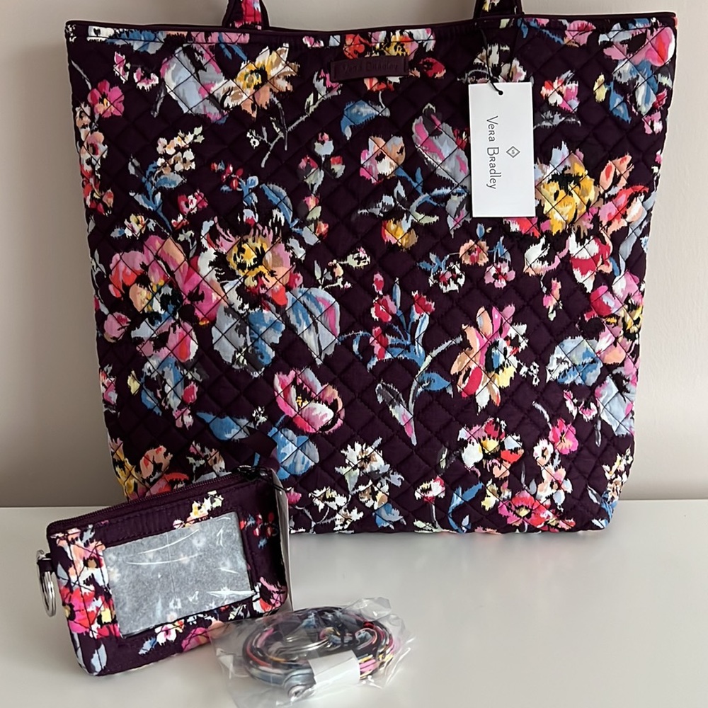 Vera Bradley Tote bag and Zip ID set Indiana Rose
